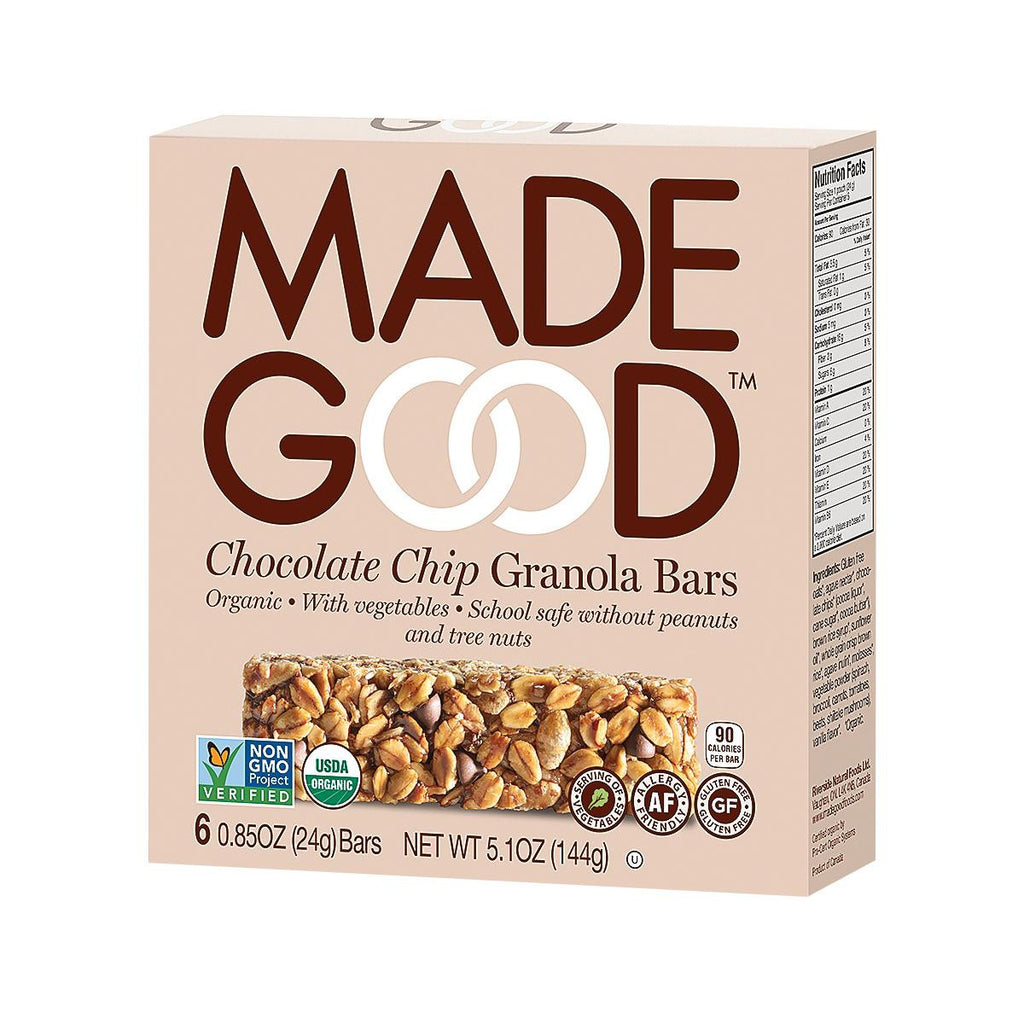 Made Good Granola Bar - Chocolate Chip - Case Of 6 - 5 Oz.