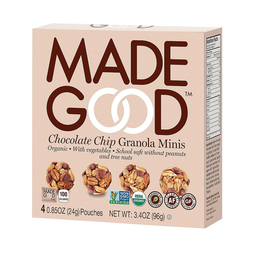 Made Good Granola Minis - Chocolate Chip - Case Of 6 - 3.4 Oz.