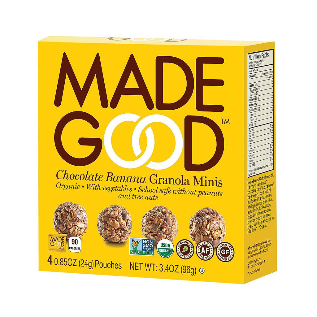 Made Good Granola Minis - Chocolate Banana - Case Of 6 - 3.4 Oz.