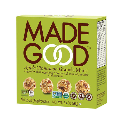 Made Good Granola Minis - Apple Cinnamon - Case Of 6 - 3.4 Oz.