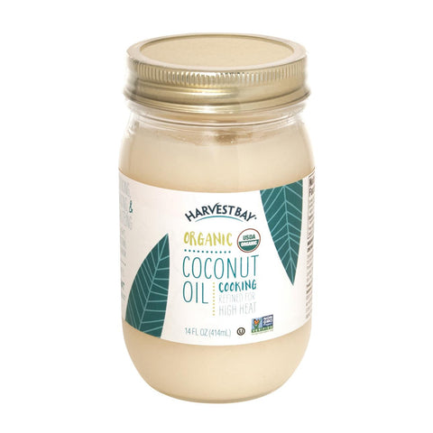 Harvest Bay Organic Coconut Oil - Extra Virgin Refined - Case Of 6 - 14 Fl Oz.